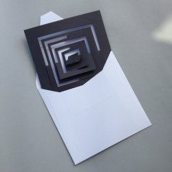 Kvadrat kort, Bauhaus stil - Gr  