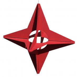 Castor Star, 18 cm, Red