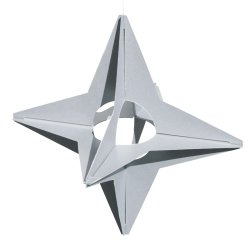 Castor Stjerne slv 18 cm.  