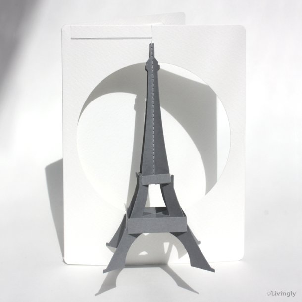 Paris Monuments Card, grey