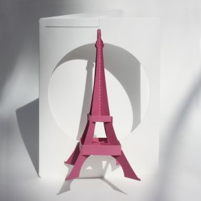 Paris Monuments, Card, Rosa