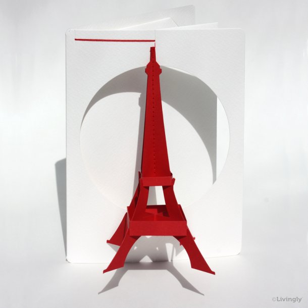 Paris Monuments kort, trn, rd  