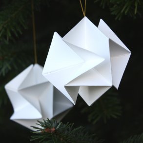 Molecule Mini, single ornament, 2 pcs, white