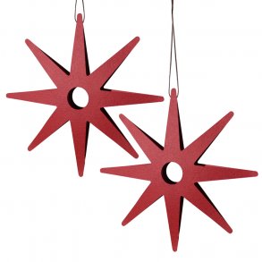 Vera Star 15 cm, 2 pcs, red