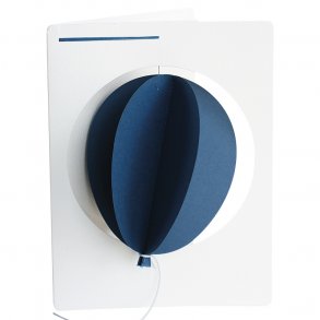 Balloon in Card, blue