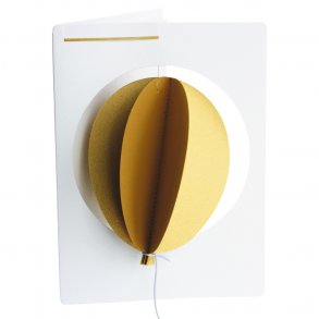 Balloon in Card, gold