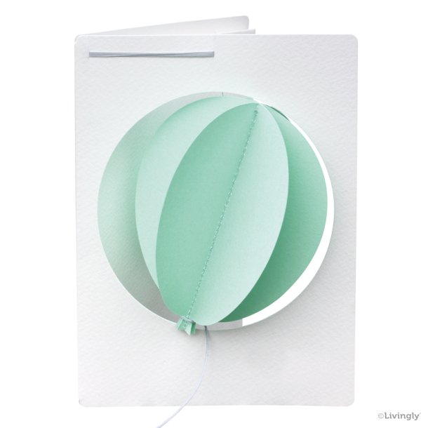 Balloon in Card, green