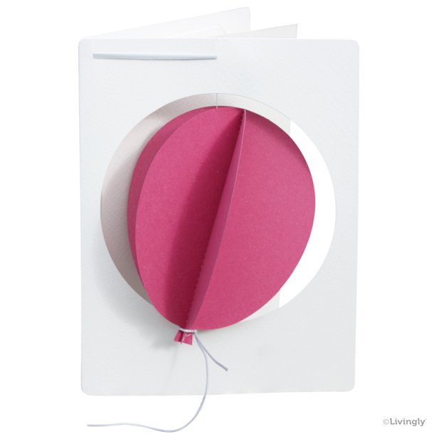 Balloon in Card, pink