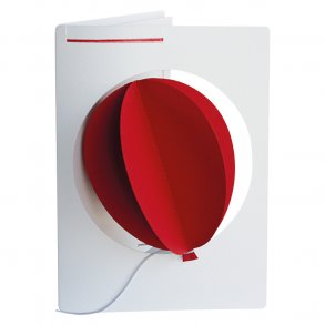 Balloon in Card, red
