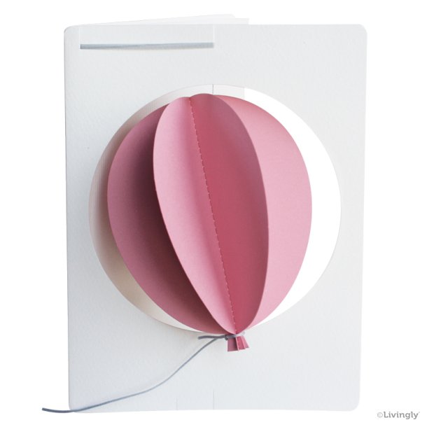 Balloon in Card, rosa