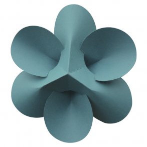 Flowers, turquoise, 4 single pcs.