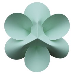 Blomster, enkelt 12 cm, mint grn, 4 stk 