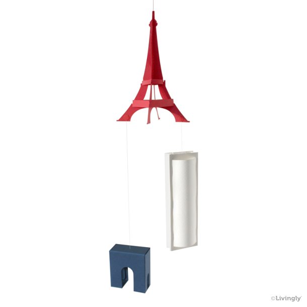 Paris Monuments EMT, rød / hvid / blå  