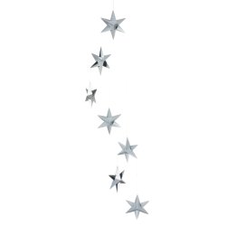 Stjernemobile, 120 cm, slv  