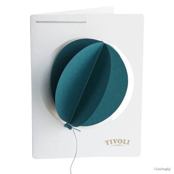 Ballon in Tivoli Card, turquoise