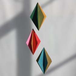 Harlekin diamantmobile 40 cm  