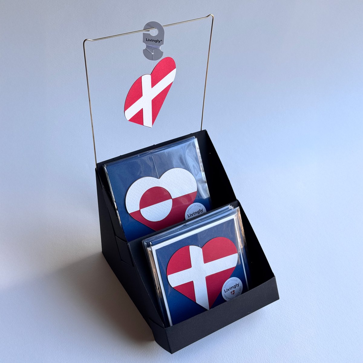 Mini display, 2 compartments w bar - Displays - Livingly Paper Craft ...