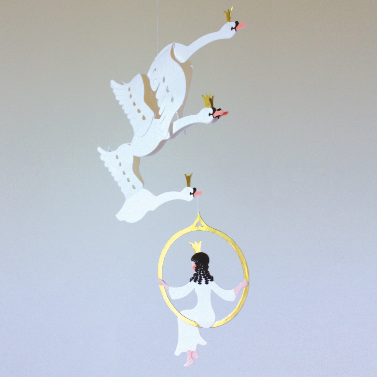 HCA De Vilde Svaner - EST Papirklip - Livingly Paper Craft and Mobiles