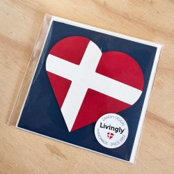 Hjerte-flag kort, Danmark