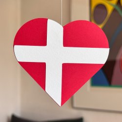 Hjerte-flag kort, Danmark