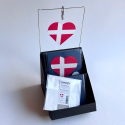 Hjerte-flag kort, Danmark