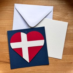 Hjerte-flag kort, Danmark