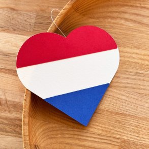 Heart Flag Card, Netherlands