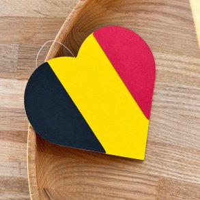Heart Flag Card, Belgium