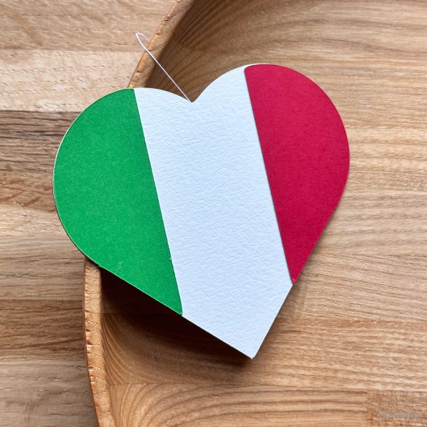 Hjerte-flag kort, Italien