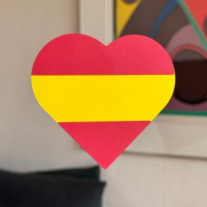 Heart Flag Card, Spain