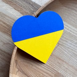 Heart Flag Card, Ukraine