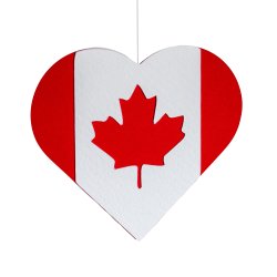 Hjerte-flag kort, Canada