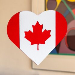 Hjerte-flag kort, Canada
