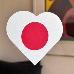 Heart Flag Card, Japan