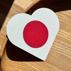 Heart Flag Card, Japan