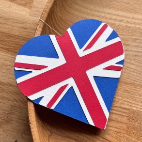 Heart Flag Card, United Kingdom