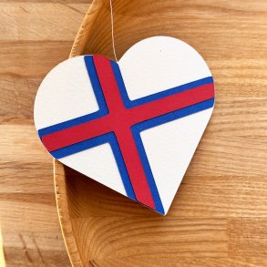 Heart Flag Card, Faroe Islands