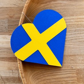 Heart Flag Card, Sweden
