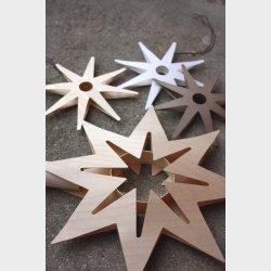 Vera Stjerne 26 cm., guld  