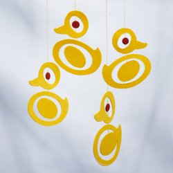 Spinning Ducks in loop, 4 pcs