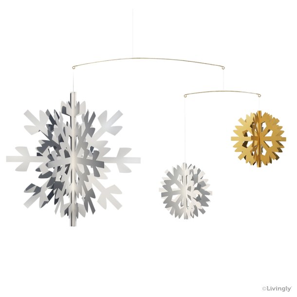 Scandinavian Snowflake Mobile