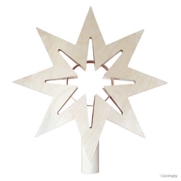 Vera Top Star 26 cm, wood